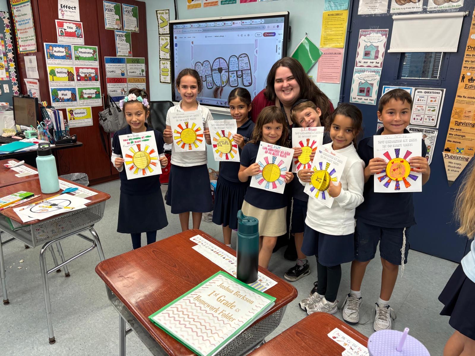 First Grade Students Shine Bright with Teacher Appreciation!